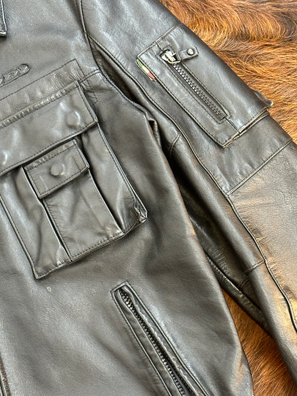 Giacca di pelle da motociclista