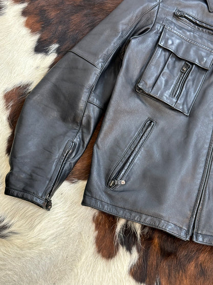 Giacca di pelle da motociclista