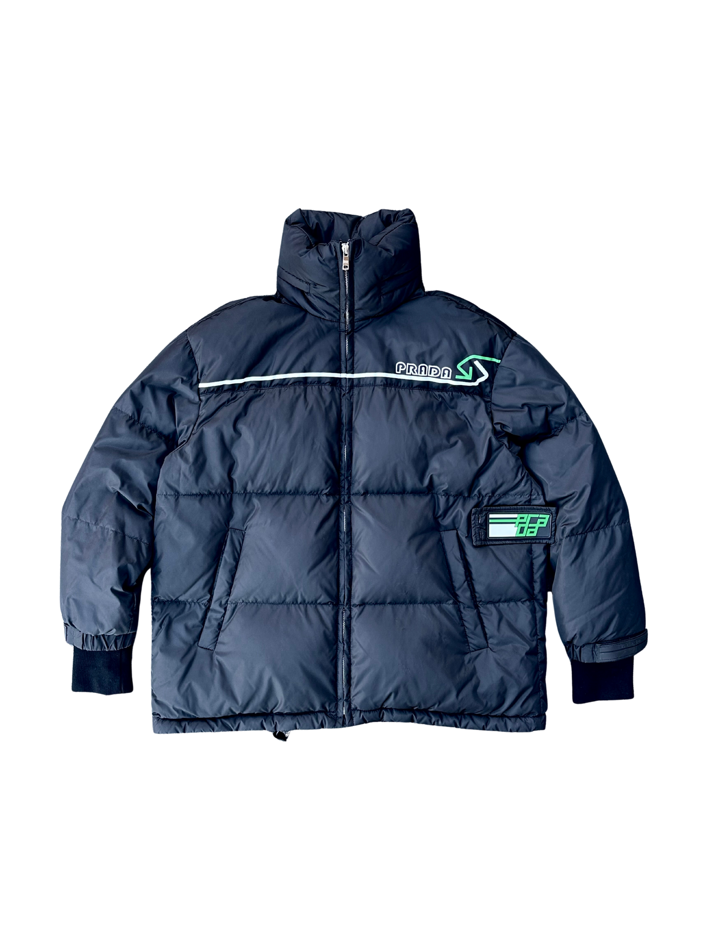 PRADA – Piumino Tech Logo Green Ediction