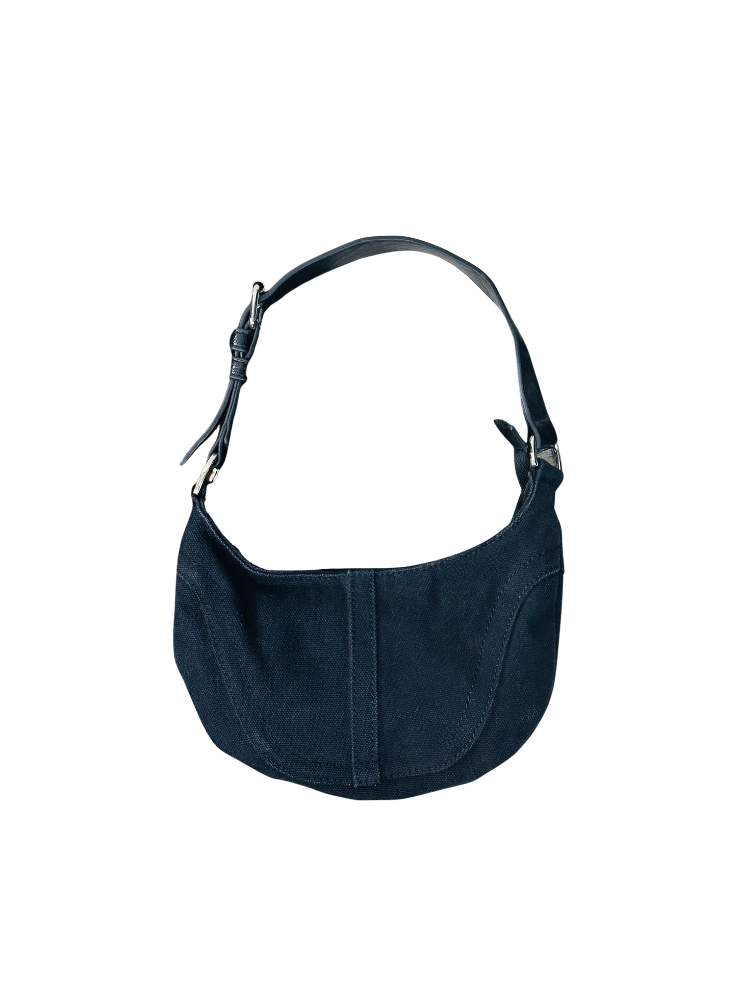 Borsa a Spalla in Denim Nero – Mini Hobo Vintage Y2K
