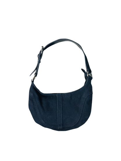 Borsa a Spalla in Denim Nero – Mini Hobo Vintage Y2K