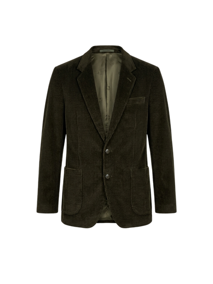 Giacca Blazer Vintage - velluto a coste verde
