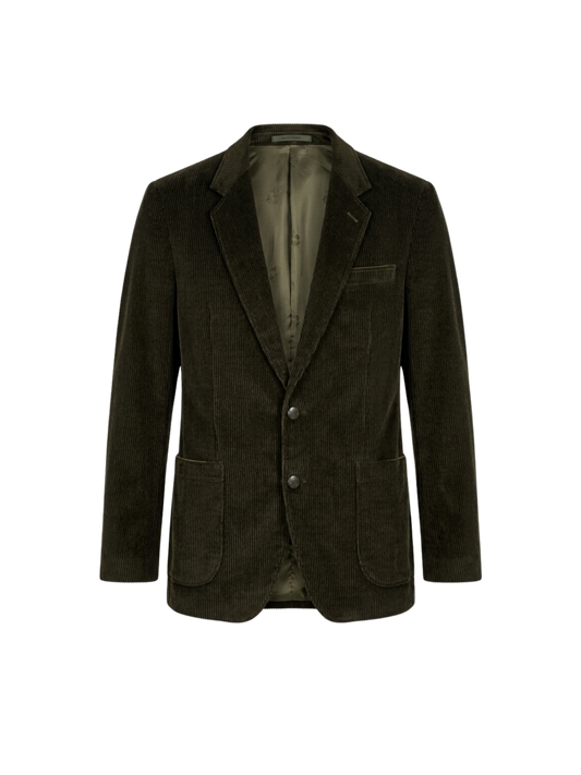 Giacca Blazer Vintage - velluto a coste verde
