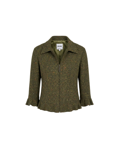 MOSCHINO JEANS - Giacca Cropped in Tweed Mélange