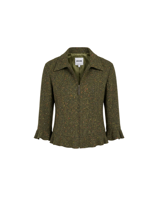 MOSCHINO JEANS - Giacca Cropped in Tweed Mélange