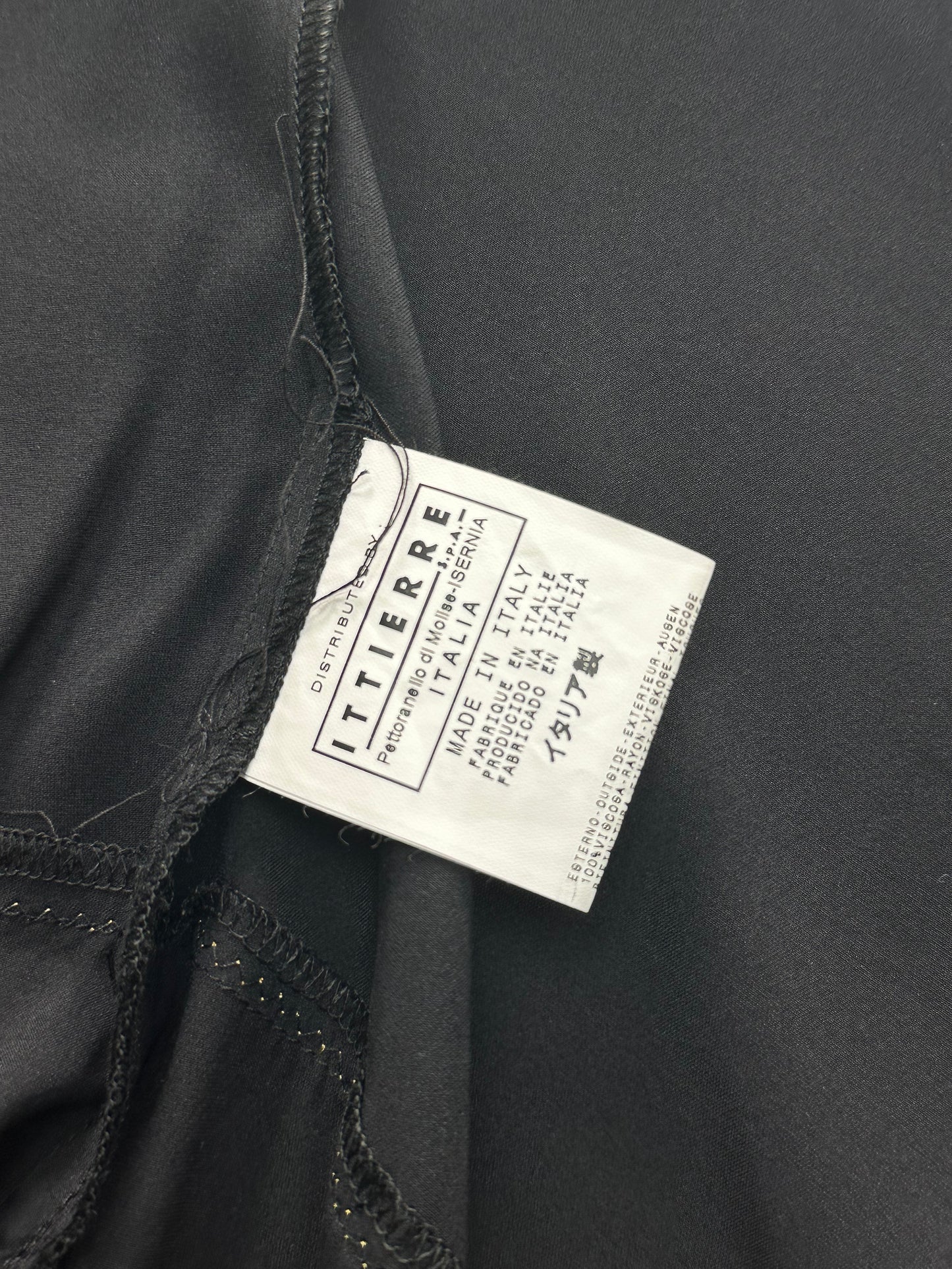 JUST CAVALLI - Tubino nero con pizzo oro