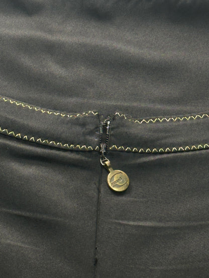 JUST CAVALLI - Tubino nero con pizzo oro