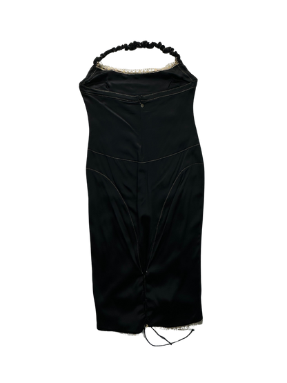 JUST CAVALLI - Tubino nero con pizzo oro
