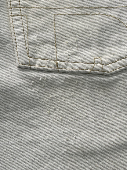 GIANFRANCO FERRÉ – Jeans Bianchi con dettagli logo dorati