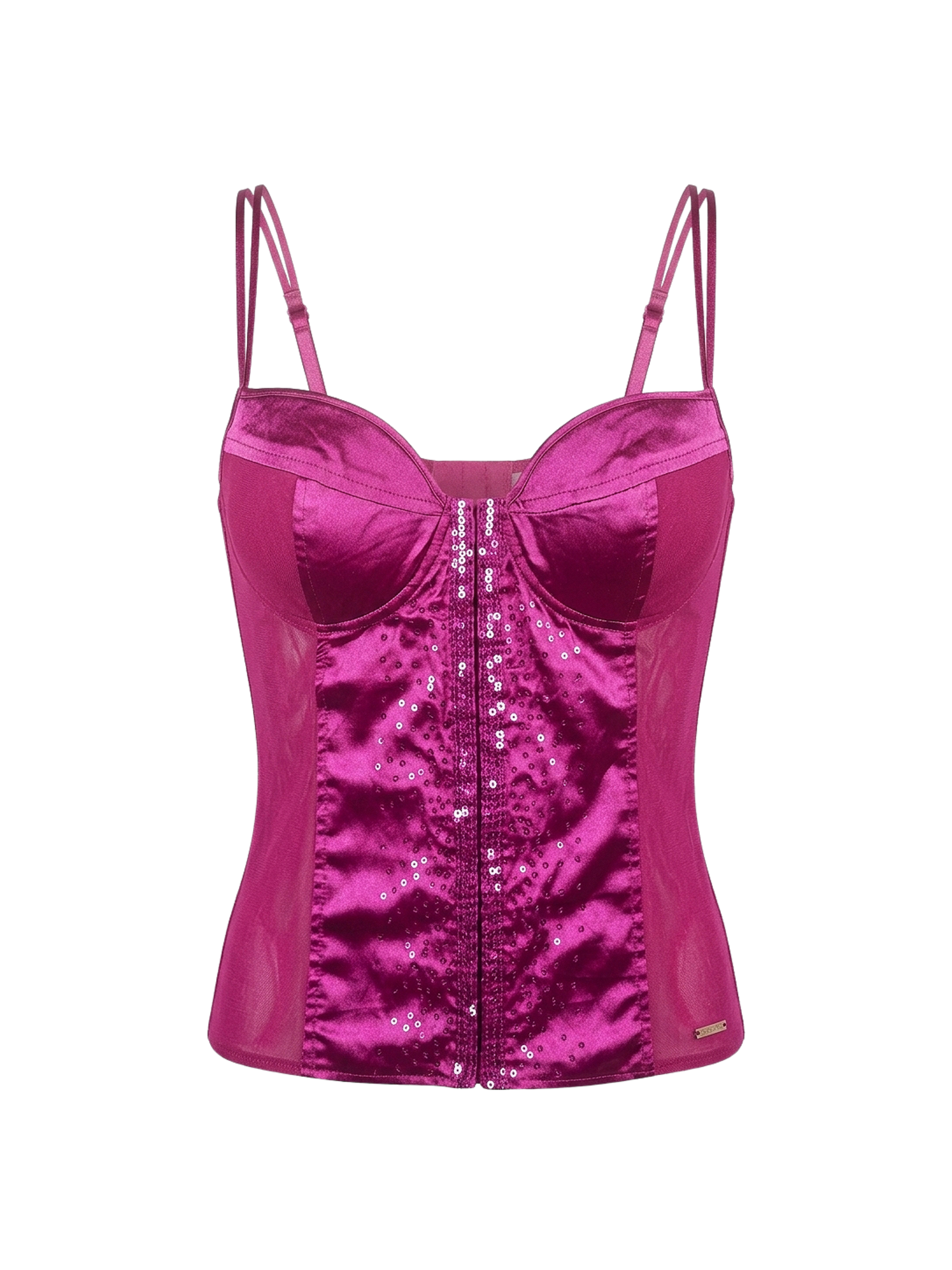 Y2k micro mesh corset top 🪩