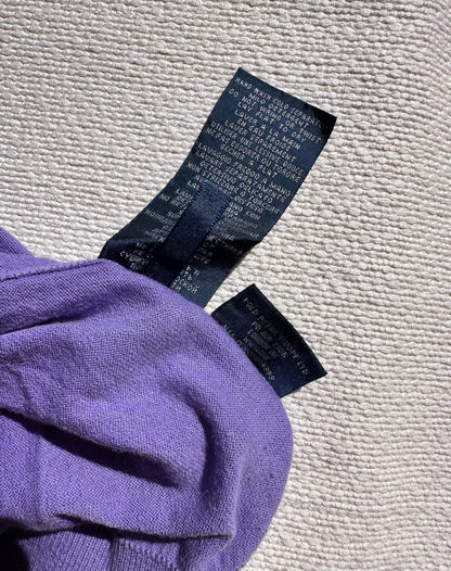 POLO RALPH LAUREN - Pullover lilla maglia rasata