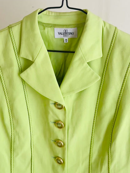VALENTINO - Miss V Giacca Lime Vintage – Made in Italy
